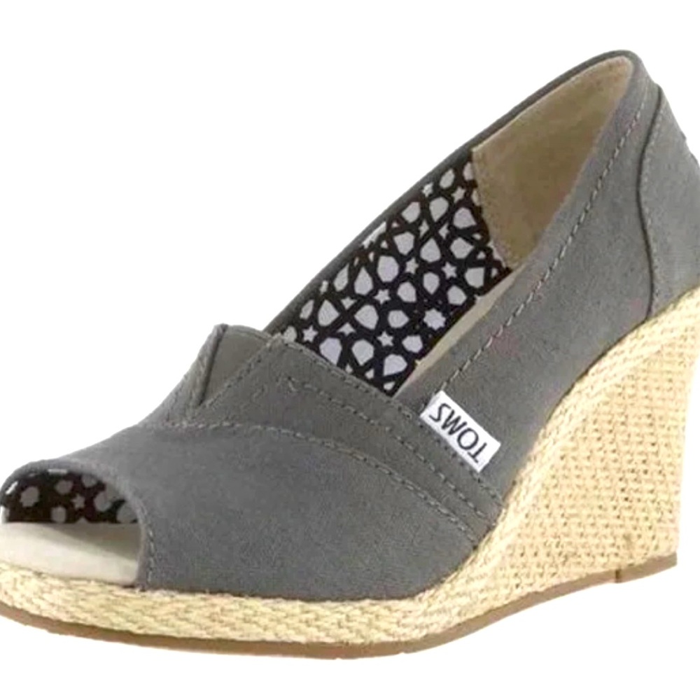 Toms Michelle Espadrille Wedges Size 7